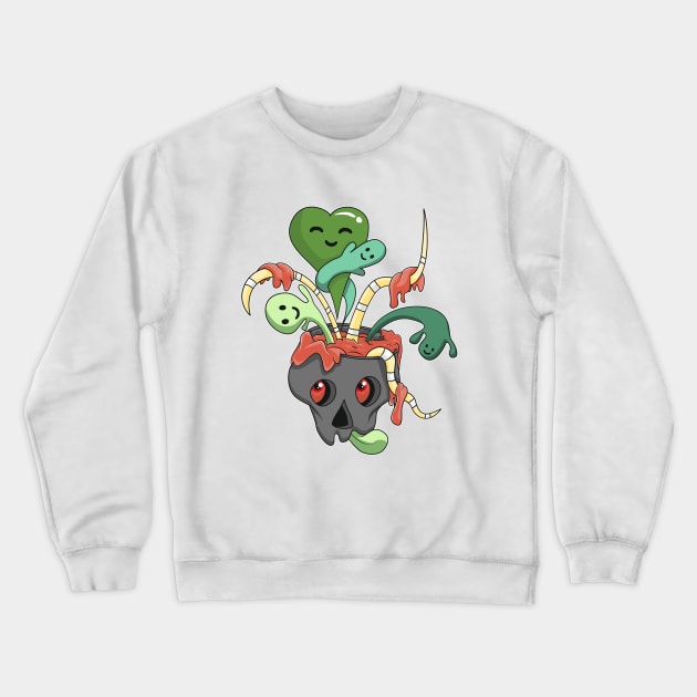 Craneo Food Crewneck Sweatshirt by DAMIANDN